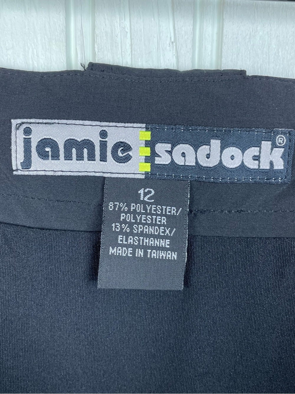 Jamie Sadock Airwear Golf Skort Size 12 Black with Silver Trims #81330 Skirt - Picture 3 of 9
